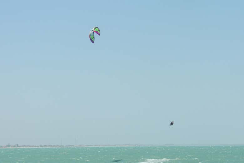 De julio a octubre podríamos ver personas haciendo kitesurf