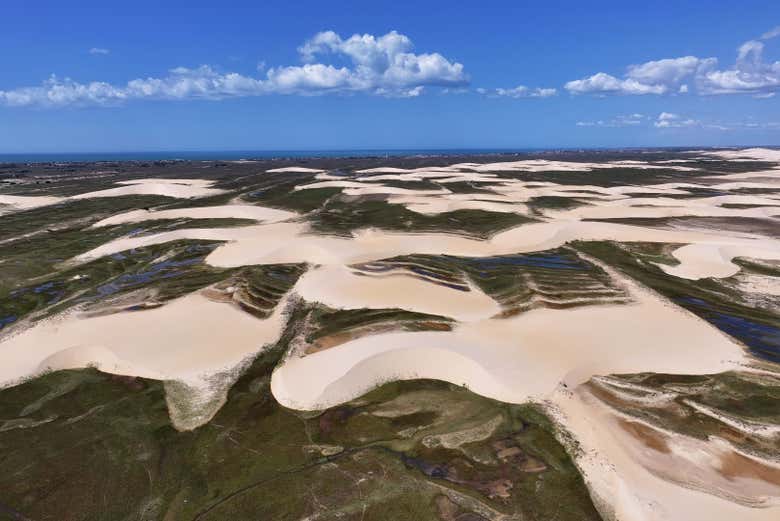 Vistas aéreas de Lençóis Piauienses