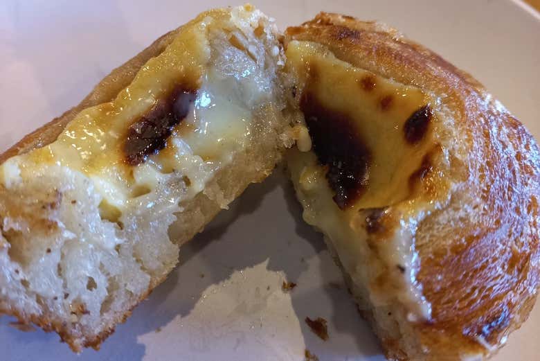 Um delicioso pastel de nata