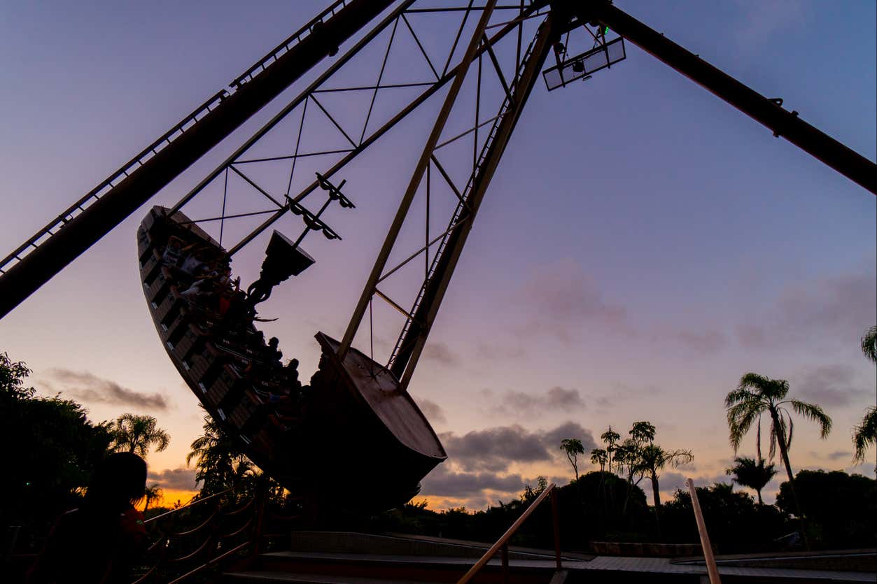 atrações familiares no beto carrero: barco pirata