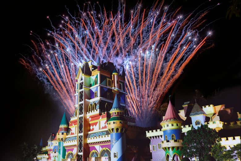 Fogos de artifício no Beto Carrero World