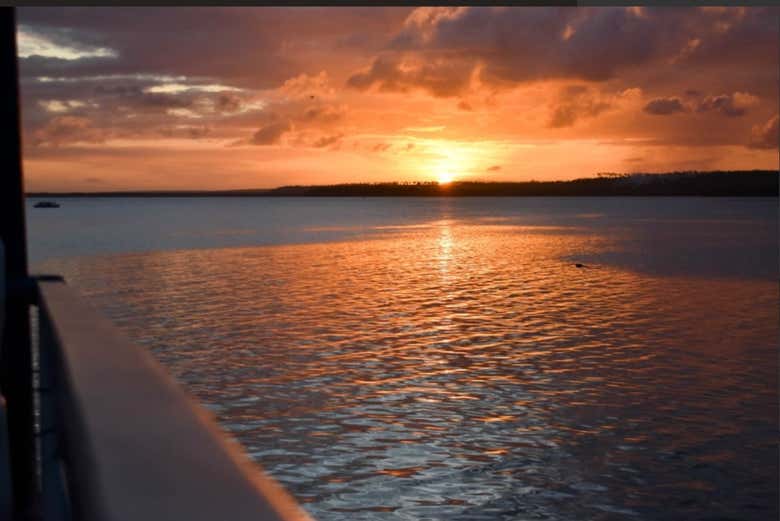 Atardecer en la laguna Guaraíras