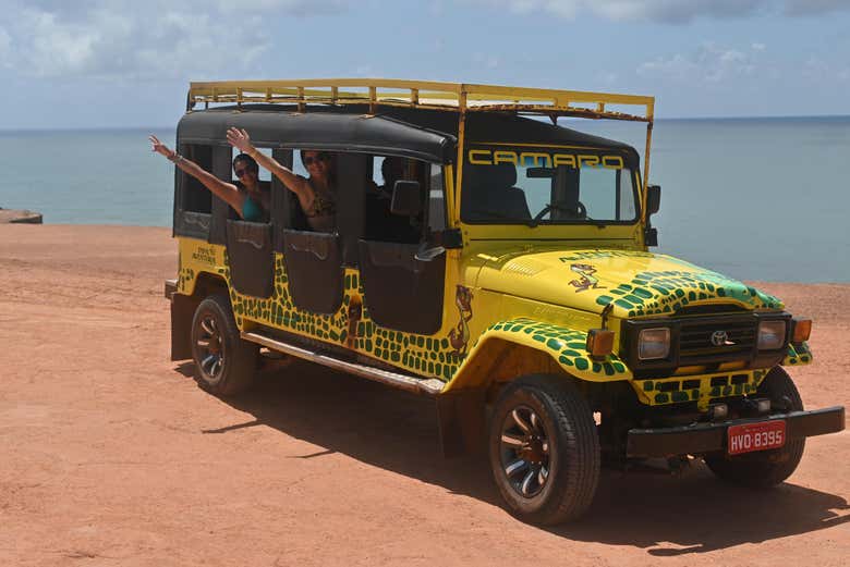 Recorriendo la costa de Pipa en 4x4