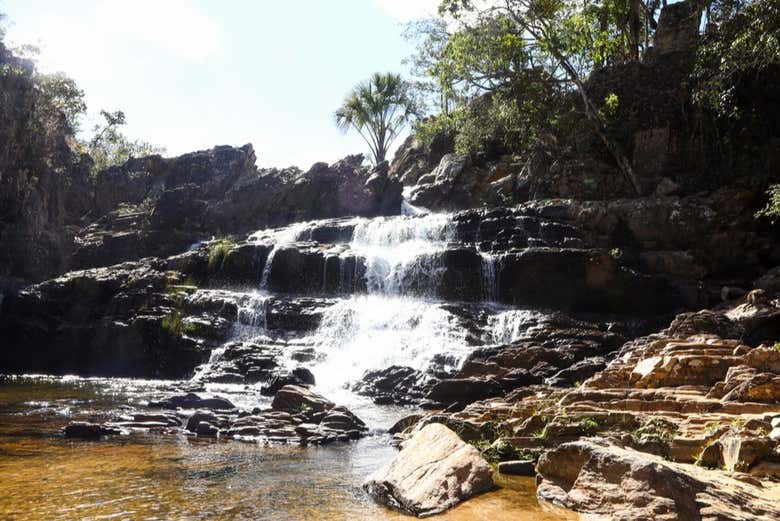 Chegando na cachoeira do Coqueiro