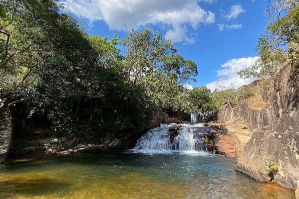 São Jorge waterfall, in the Brazilian state of Goiás