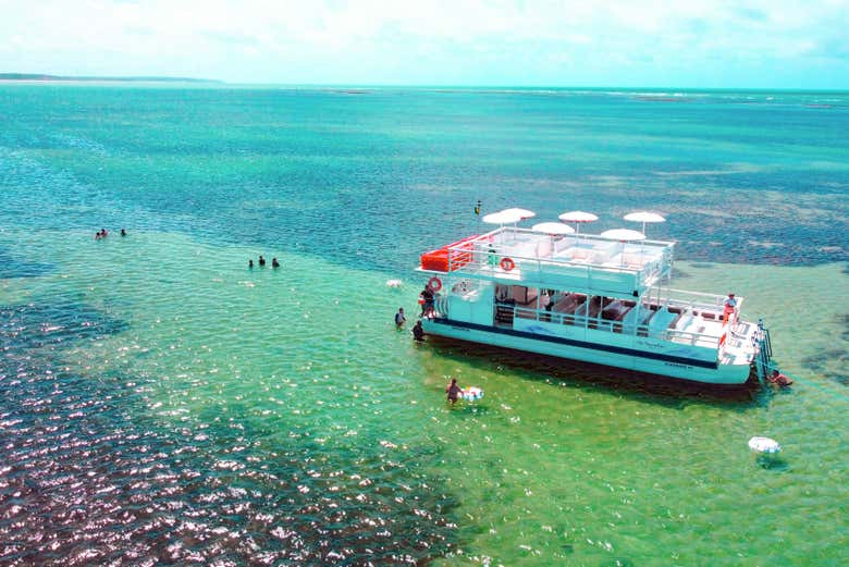 Passeio de catamarã pela praia de Pitimbu
