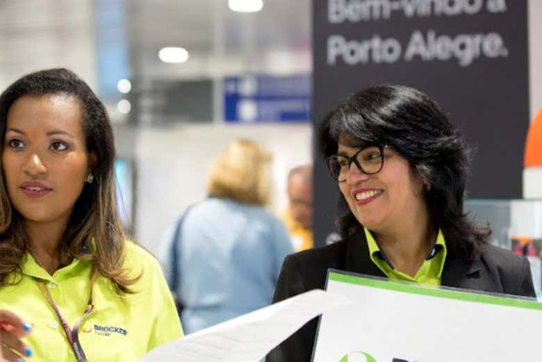 A gente te encontra fácil: Ao desembarcar, nossa equipe, sempre 