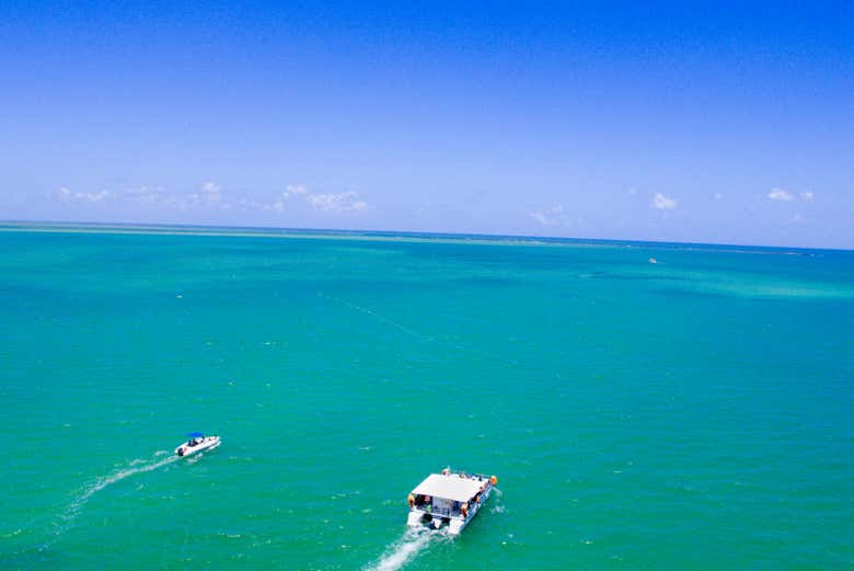 Passeando pelas águas da praia