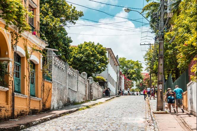 Ruas empinadas de Olinda
