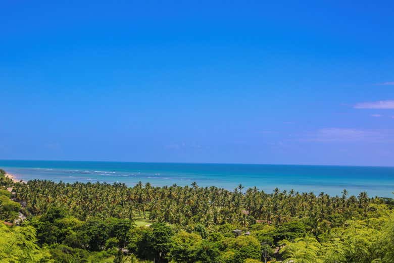 Vista al mar que baña Arraial d'Ajuda