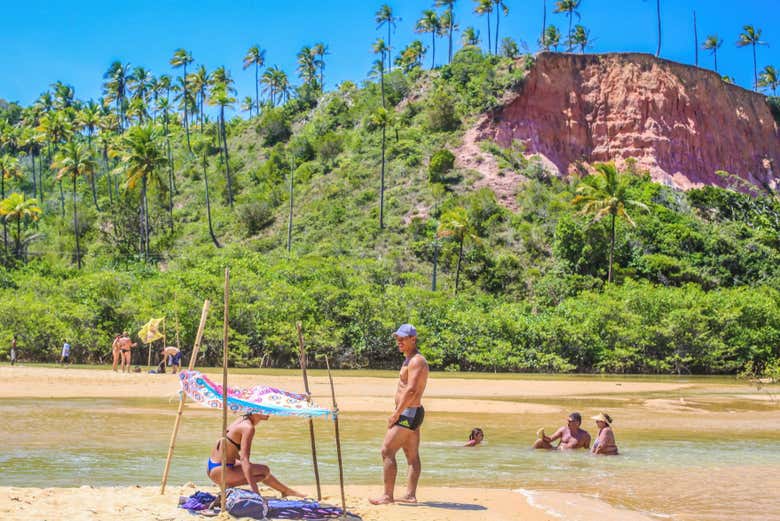 Disfrutando de la playa de Taípe