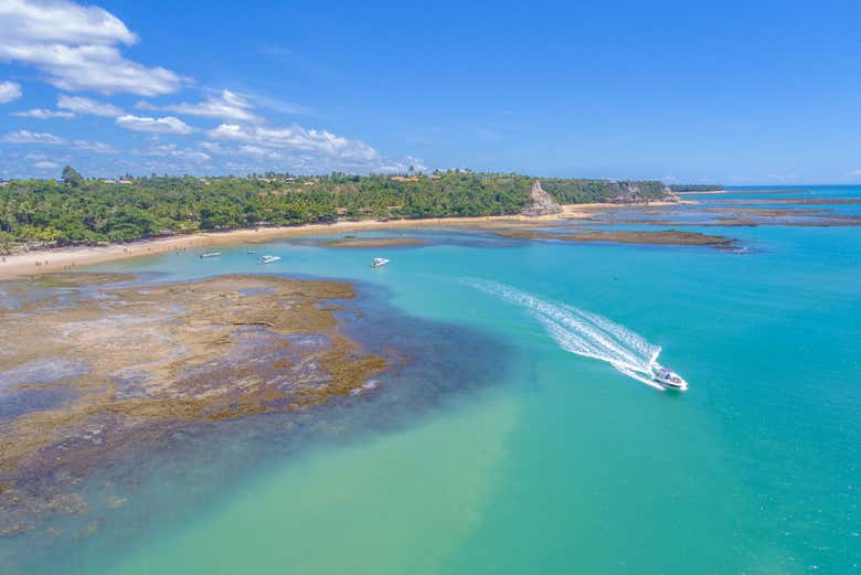 Panorâmica da praia do Espelho