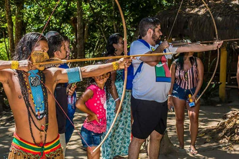 Aprendiendo de las costumbres de los Pataxó
