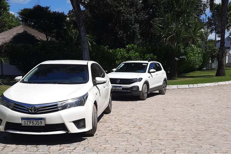 La flota de traslados también incluye automóviles