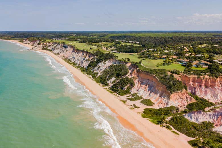 Falésias do litoral de Arraial d'Ajuda