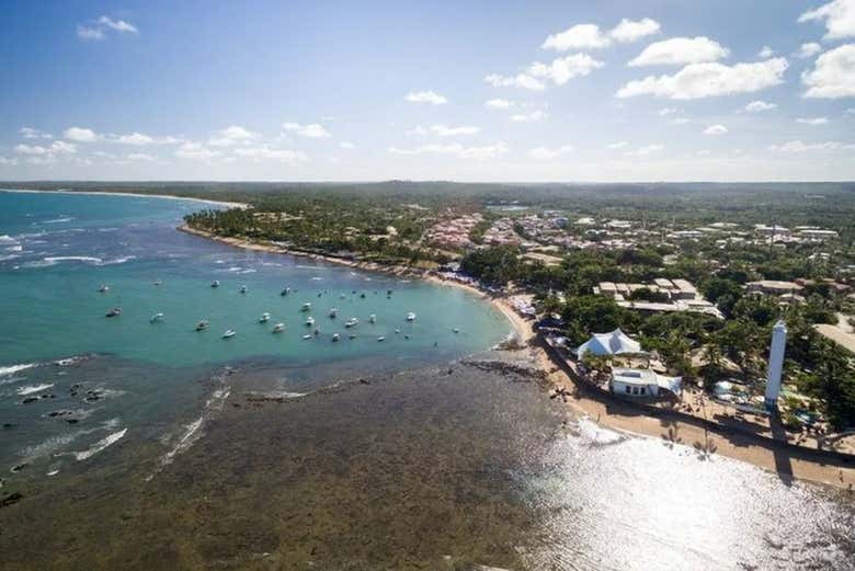 Vista aérea de Praia do Forte