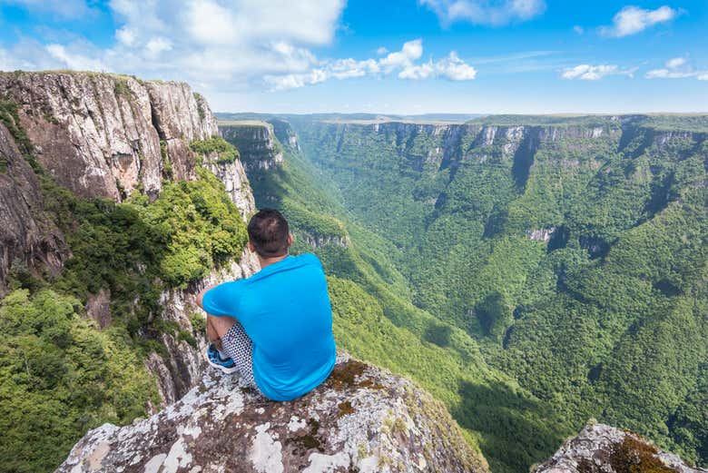Admirando el cañón Fortaleza