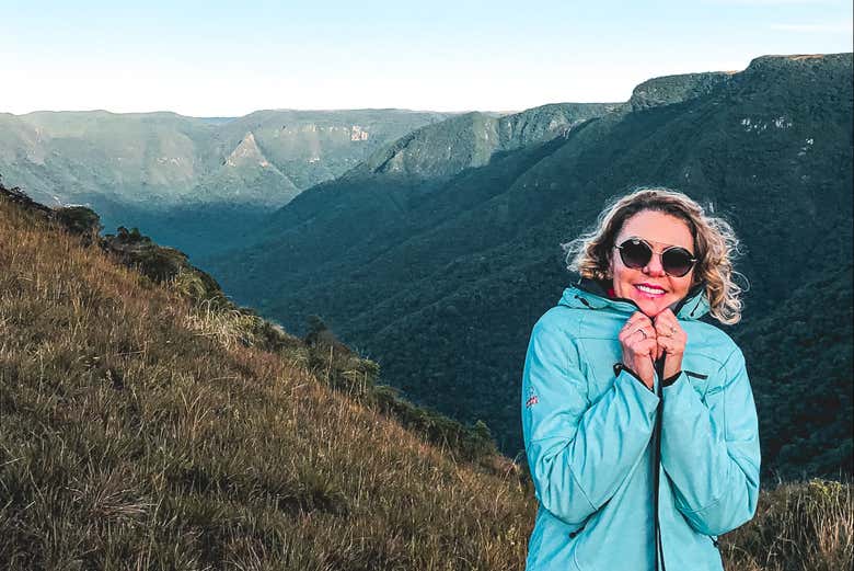 Llegando a la cima del Morro dos Cabritos