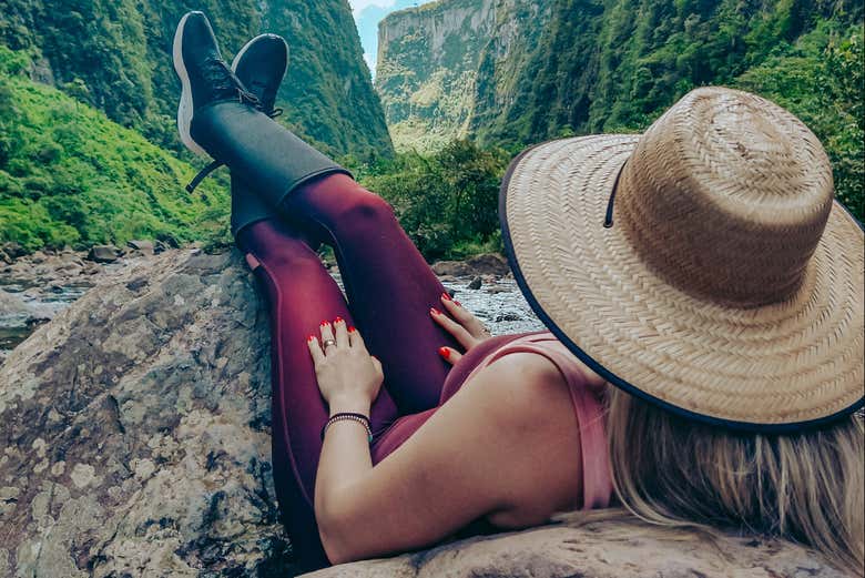 Taking a break on the road