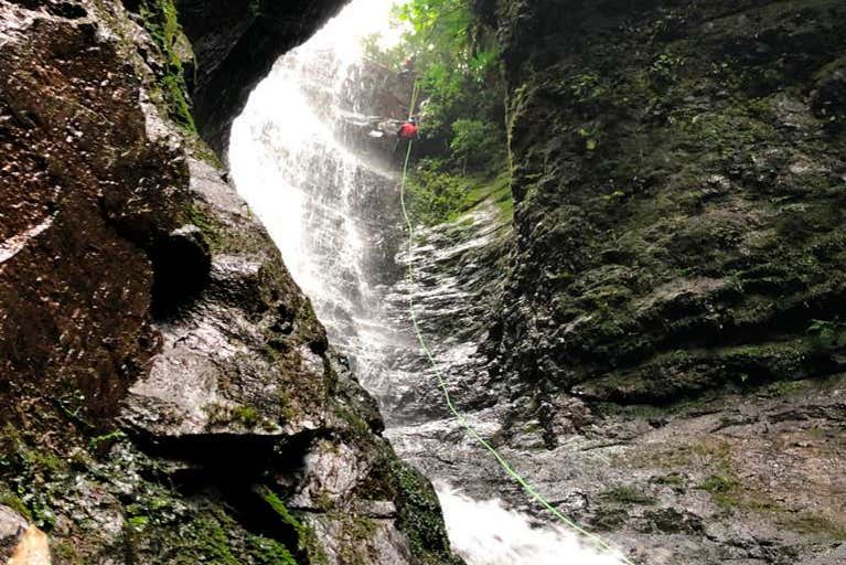 Taking on the waterfall