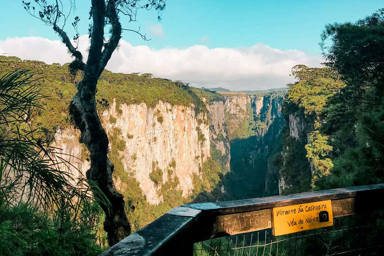 Uno de los miradores del cañón