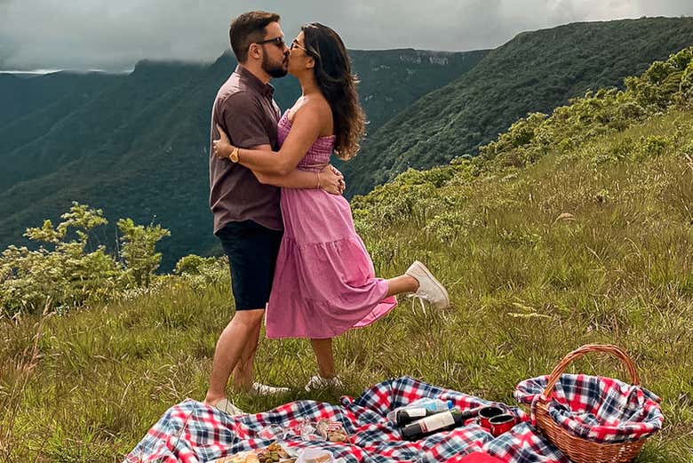 Viviendo un romántico momento en pareja