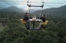 Piquenique na Skytable ao entardecer