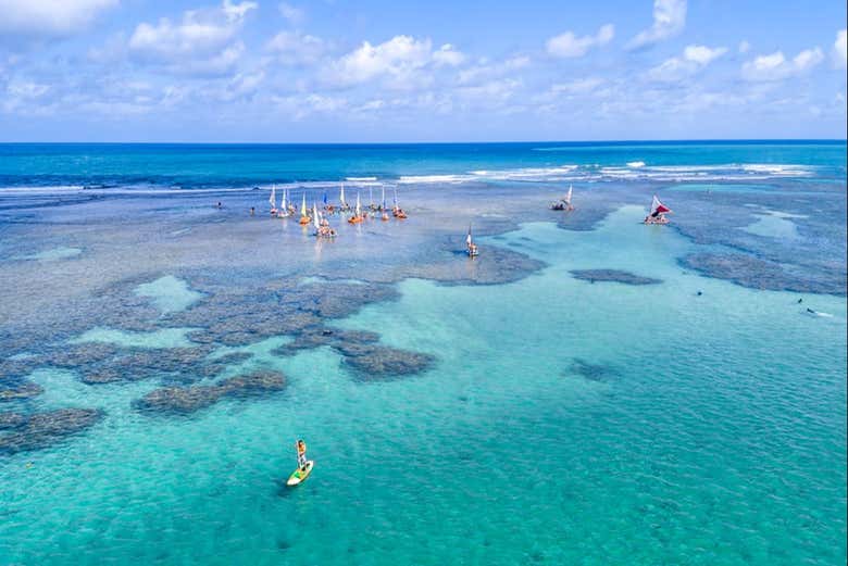 Cenário paradisíaco em Porto de Galinhas