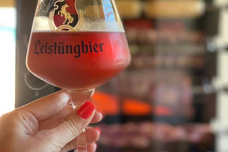 Durante a degustação