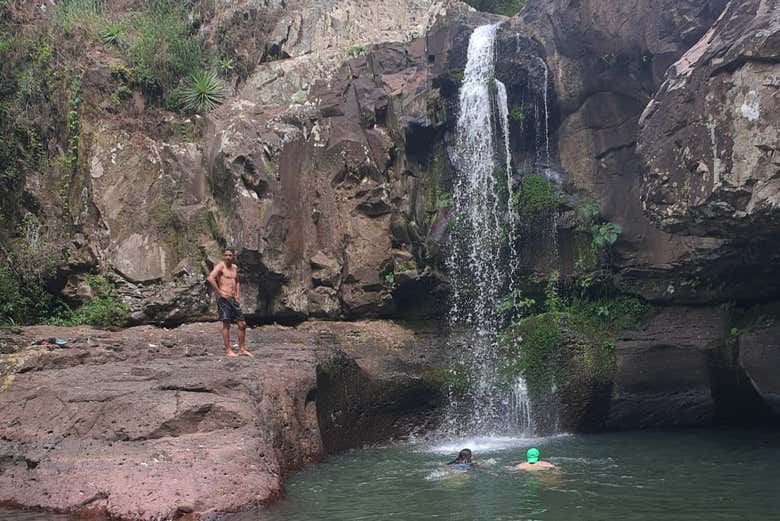 Un bagno nelle cascate