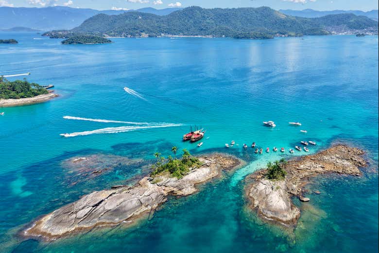 Panorâmica das ilhas Botinas