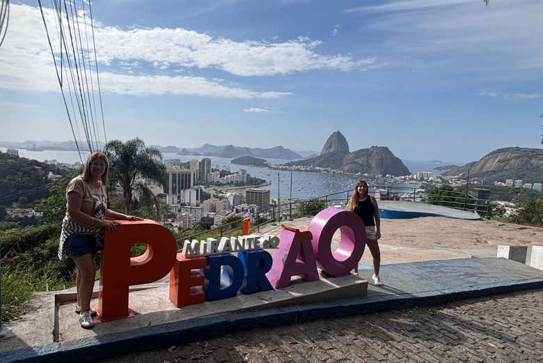 Disfrutando en el mirador do Pedrão