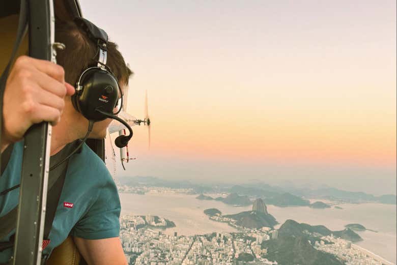 ¿Os imagináis subir en un helicótero sin puertas?