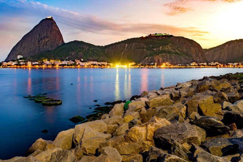 Coucher de soleil sur Rio de Janeiro
