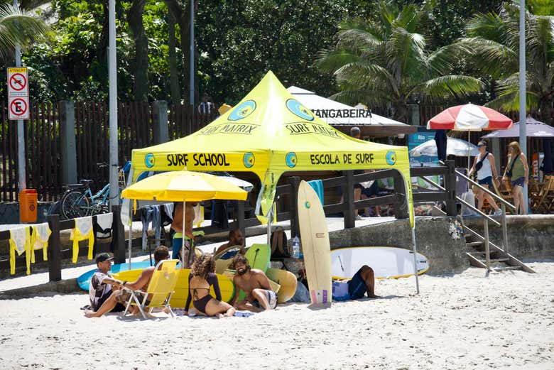 Tablas listas para la clase de surf