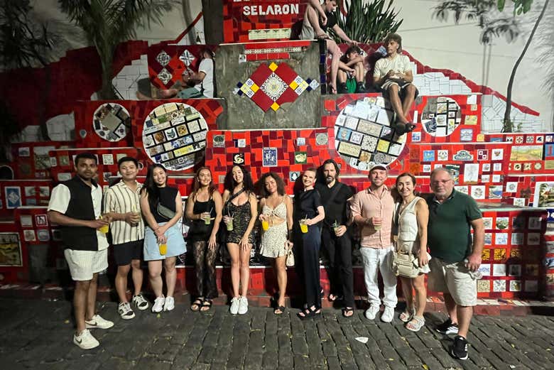 Foto del recuerdo en Selarón