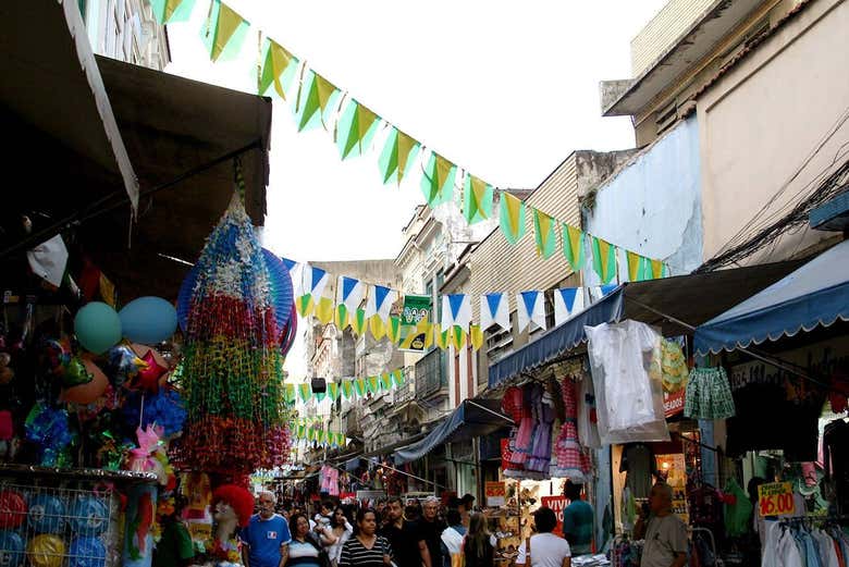 Calle de tiendas en Saara