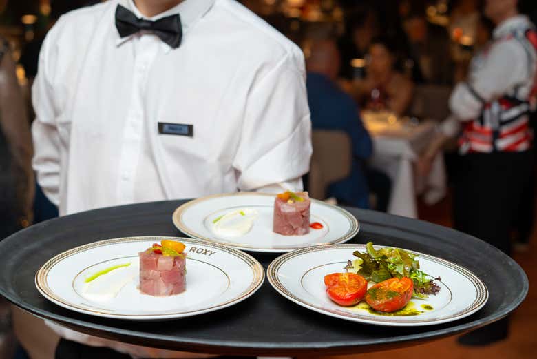 Algunos de los platos de la cena