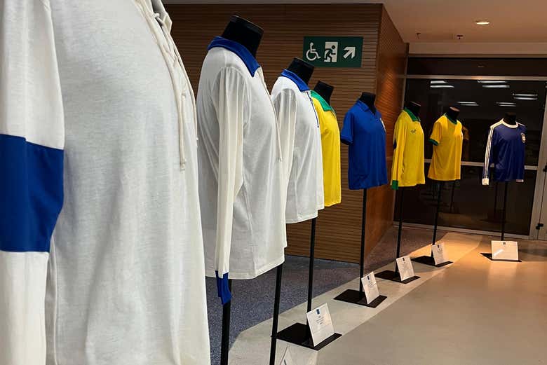 Camisetas históricas en Sede de Gávea