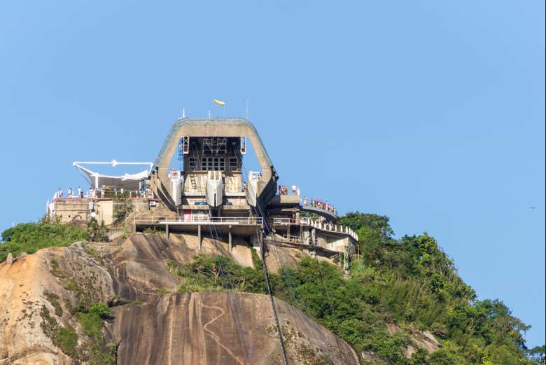 O topo do Bondinho do Pão de Açúcar