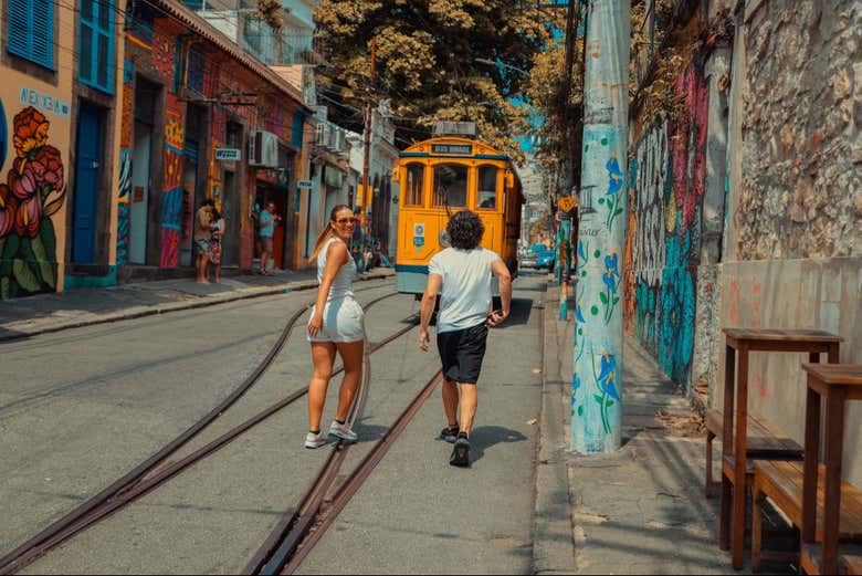 Disfrutando del recorrido por Santa Teresa