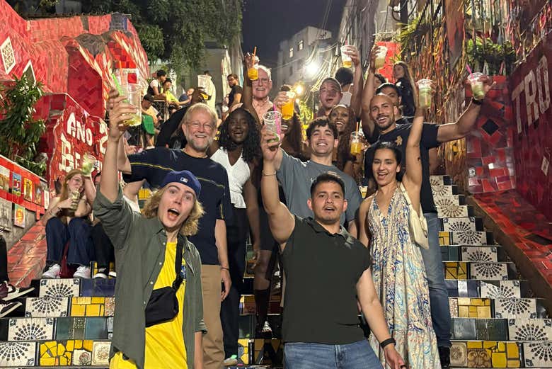 En la Escalera de Selarón