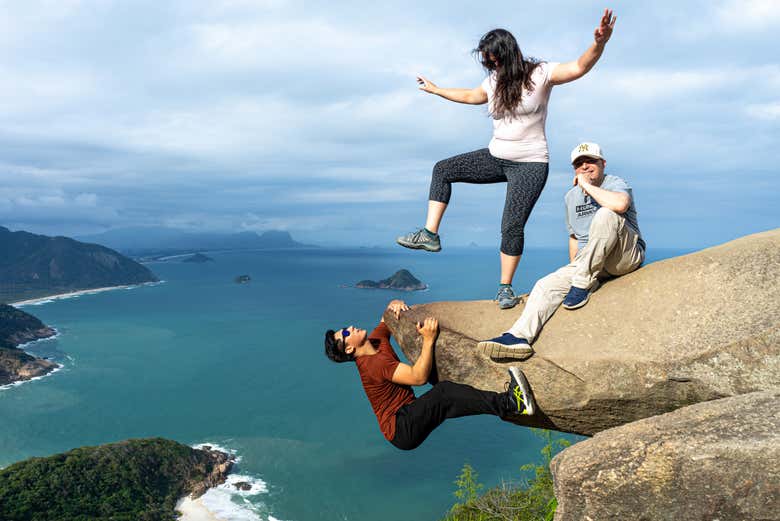 ¡Momento foto en Pedra do Telégrafo!