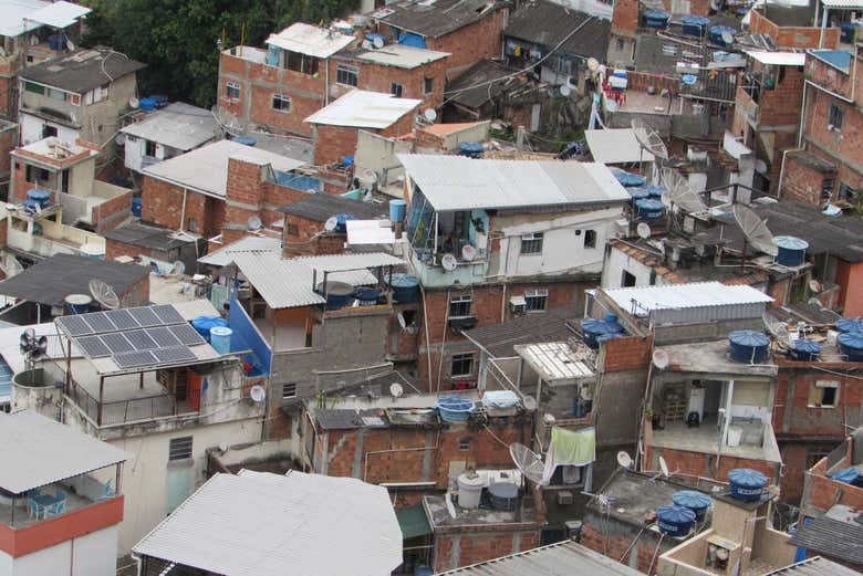 Les maison typiques des favelas