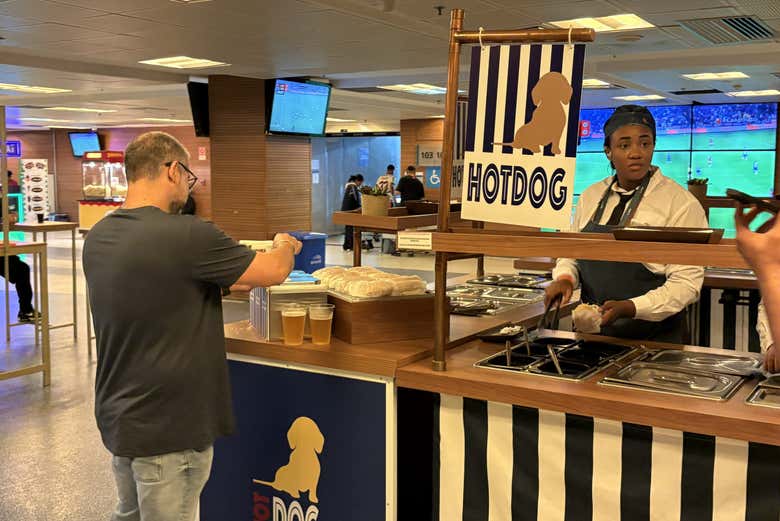 Zona de comidas, para las modalidades con buffet