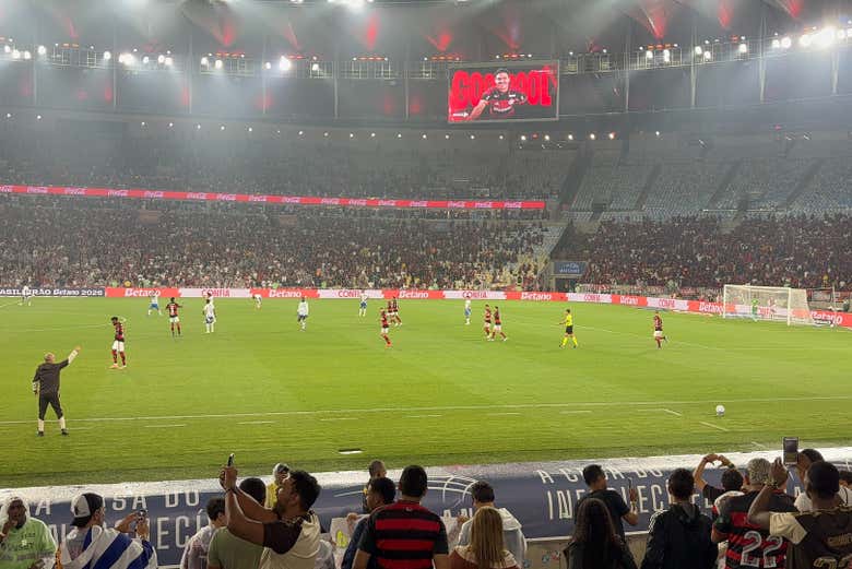 Jugadores del Flamengo durante un partido