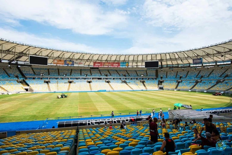 Interior do estádio do Maracanã