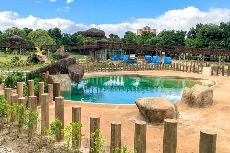 Un lago en el BioParque