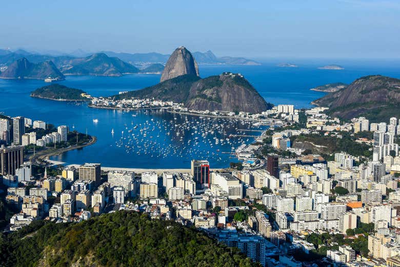A panoramic view of Rio de Janeiro of Santa Teresa