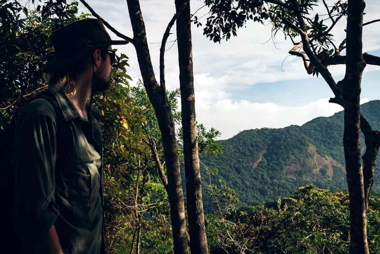Admirando a paisagem carioca